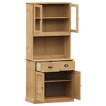 vidaXL Buffet haut VIGO 78x40x175 cm bois massif de pin
