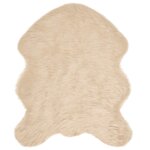 vidaXL Tapis en fausse Tafalla Beige 50 x 80 cm Polyester