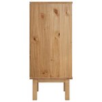 vidaXL Commode OTTA Marron et blanc 76 5x39 5x90 cm Bois de pin massif