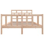 vidaXL Cadre de lit sans matelas bois massif 140x200 cm
