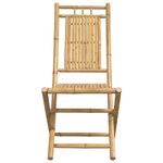 vidaXL Chaises pliables de jardin lot de 8 46x66x99 cm bambou