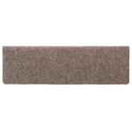 vidaXL Tapis d'escalier autocollants 30 pièces 65 x 21 x 4 cm Beige Bord rectangulaire