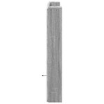 vidaXL Armoire tête de lit avec LED sonoma gris 120x16 5x103 5 cm