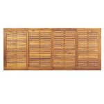 vidaXL Set de salle à manger de jardin en 9 pièces en acier gris et bois d'acacia massif