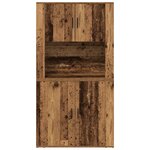 vidaXL Buffet en bois ancien 80x33x150 cm en bois reconstitué