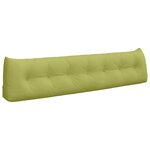 vidaXL Coussin de Dos Vert clair 200 x 24 x 50 cm tissu
