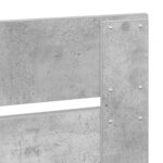vidaXL Tête de lit Gris béton 120 cm Bois d'ingénierie