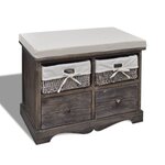 Banc banquette de rangement marron 62 x 33 x 42 cm bois de paulownia 02_0021255