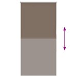 vidaXL Store enrouleur occultant café 65x130cm largeur du tissu 60 7cm