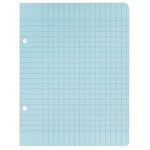 Sachet 50 feuilles perforées seyès 80 g bleu format 17 x 22 cm CONQUERANT