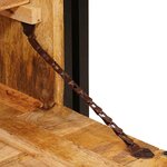 vidaXL Cabinet à chaussures avec porte Marron bois de manguier massif