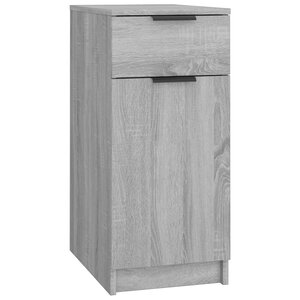 vidaXL Armoire de bureau Sonoma gris 33 5x50x75 cm Bois d'ingénierie