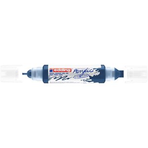 Marqueur acryl 3d dble pointe 5400 bleu nuit élégant 2-3 mm  5-10 mm EDDING