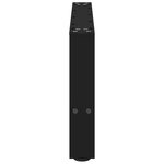 vidaXL Pieds de table basse Noir 2 pièces 70 x (30-31) cm Acier