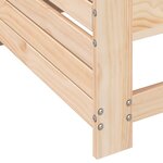 vidaXL Canapé de jardin accoudoir avec table d'appoint bois massif pin
