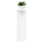vidaXL Support de Plante 2 pièces Blanc Ø40 x 100 cm Bois d'ingénierie