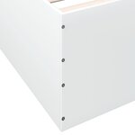 vidaXL Cadre de lit sans matelas blanc 75x190 cm