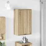 vidaXL Cabinet de salle de bain Chêne sonoma 39 x 23.5 x 65 cm