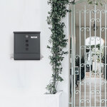 Boîte aux Lettres en Acier avec Porte-journaux  Chance E7005  Gris