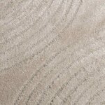 vidaXL Tapis de surface Rond HUARTE Beige Ø 160 CM Polyester