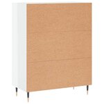 vidaXL Buffet Blanc brillant 69 5x34x90 cm Bois d'ingénierie