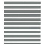 vidaXL Store zèbre gris foncé largeur du tissu 115 9 cm polyester