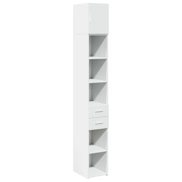 vidaXL Armoire de rangement mince blanc 30x42 5x225 cm