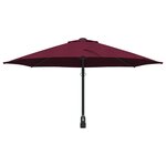 vidaXL Parasol de terrasse Bordeaux Polyester Grand Pliable