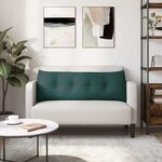 vidaXL Coussin de Dos Vert foncé 140 x 24 x 50 cm tissu