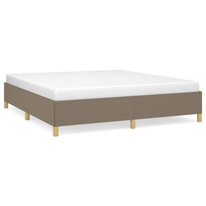 vidaXL Cadre de lit taupe 180x200 cm tissu