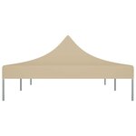 vidaXL Toit de tente de réception 6x3 m Beige 270 g/m²