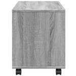 vidaXL Armoire roulante sonoma gris 72x33x42 5 cm bois d'ingénierie