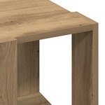 vidaXL Table basse chêne artisanal 32 x 32 x 30 cm Bois d'ingénierie