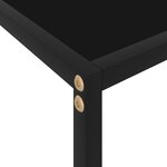 vidaXL Table console Noir 120x35x75 cm Verre trempé