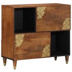 vidaXL Buffet avec porte Marron 80 x 33 x 75 cm Bois de mangue massif