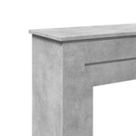 VidaXL Cadre de cheminée gris béton 90x30x90 cm bois d'ingénierie