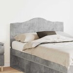 vidaXL Tête de lit Gris béton 120 cm Bois d'ingénierie