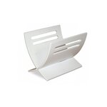 Porte journaux en bois Blanc peint