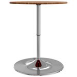 vidaXL Table de bar marron clair Ø60x89 5 cm bois massif de chêne