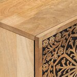 vidaXL Table de chevet 40x33x46 cm Bois de manguier solide