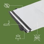 Pack and Move - Lot 120 enveloppes pour expédition - 27 x 30 cm - Fermeture adhésive - Opaques  étanches et indéchirables