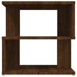 vidaXL Table d'appoint Chêne marron 40x40x40 cm Bois d'ingénierie