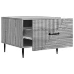 vidaXL Table basse Sonoma gris 49 x 50 x 40 cm Bois d'ingénierie
