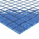 vidaXL Carreaux mosaïque 11 Pièces Bleu 30x30 cm Verre