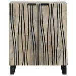 vidaXL Buffet Blanc 60 x 33 5 x 75 cm Bois de mangue massif
