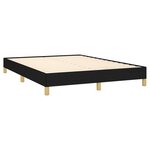 vidaXL Cadre de lit sans matelas noir 140x200 cm tissu