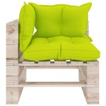vidaXL Salon palette de jardin 6 Pièces avec coussins bois de pin