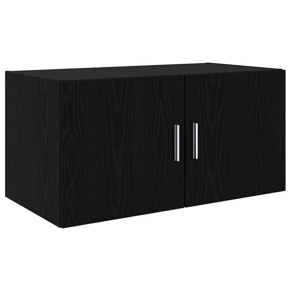 vidaXL Meuble mural Chêne noir 80 x 42.5 x 40 cm Bois d'ingénierie