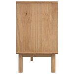 vidaXL Buffet OTTA Marron et noir 114 x 43 x 73 5 cm