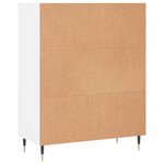 vidaXL Bibliothèque blanc 69 5x32 5x90 cm bois d'ingénierie